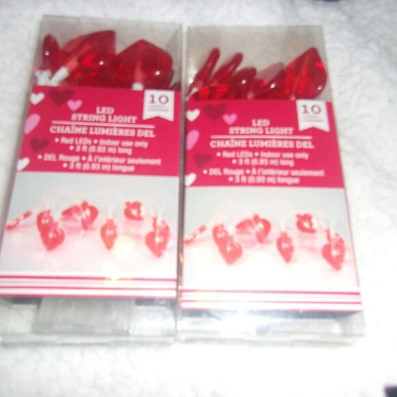 Bundle Heart Shaped Led Light String Lights/Indoor Party Decoration/Romantic - Picture 1 of 3